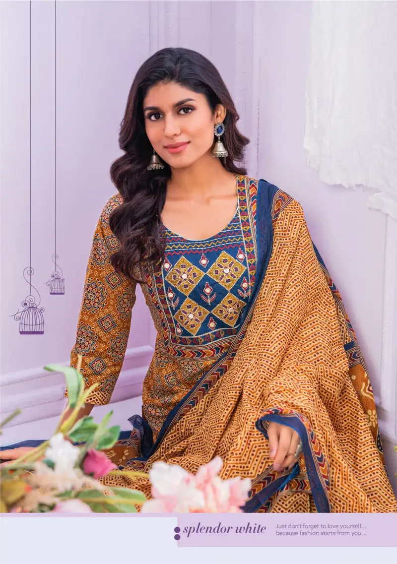 Ajarakh Vol 2 By Mayur Cotton Printed Kurti With Bottom Dupatta Wholesale Clothing Suppliers In India
